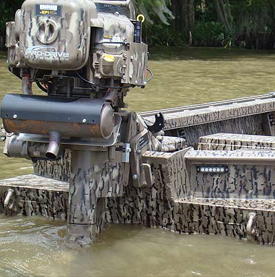 duck hunting boats with mud motor