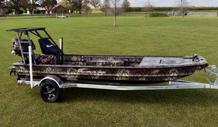 duck hunting boats with camo paint