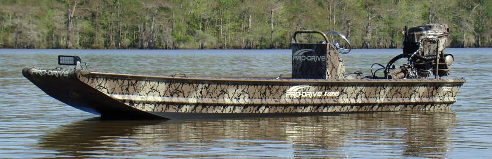 pro-drive shallow water boat