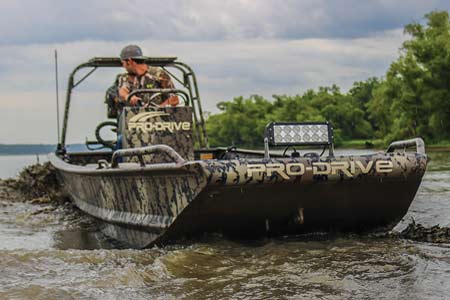 Pro-Drive reverse outboard mud motor