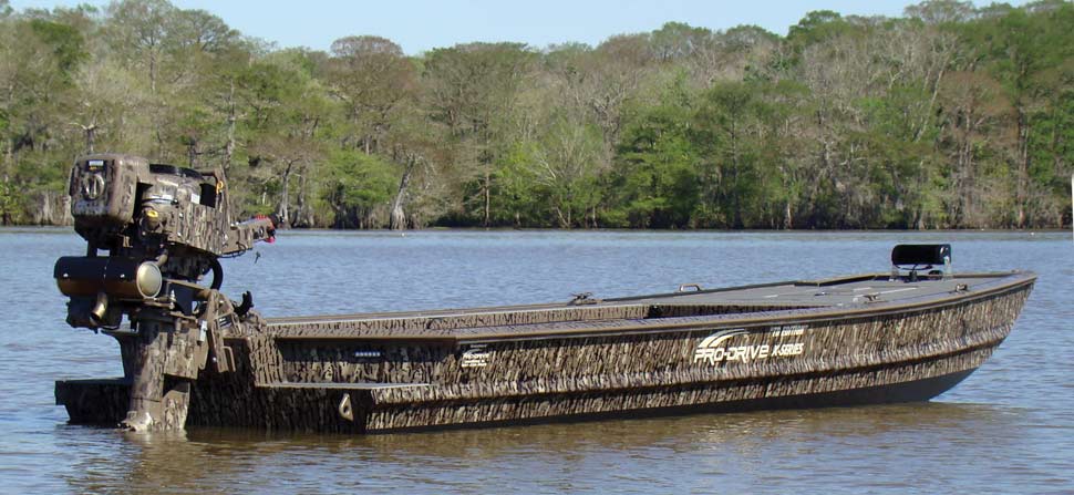 duck hunting boats with mud motor