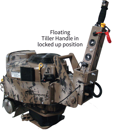 floating tiller handle