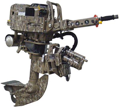 Timber camo outboard engine